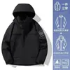 Pioneros del Montañismo Conjunto de Dos Piezas para Mujer 3 en 1 Resistente al Viento Impermeable Cálido para Exteriores Chaqueta de Corte Holgado para Hombre