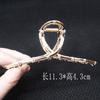 Pinza de pelo de metal con forma de tiburón en la parte trasera, pinza de agarre coreana, pinza para el pelo, pinza para el pelo grande, pinza de agarre de metal, celebridad de Internet