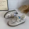 Zapatillas de Entrenamiento Alemanas Vintage Estilo Coreano Zapatos Blancos de Verano Ins de Moda Versátiles de Nicho Zapatillas Deportivas Casuales para Estudiantes
