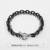 Pulsera Combinada Set Tendencia Hip-Hop para Hombres Accesorios de Acero de Titanio Joyería para Parejas Venta al por Mayor Fábrica de Joyería para Manos de Hombres y Mujeres Venta al por Mayor