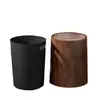 Cesta de Papel de Venta Directa con Doble Juego de Cubos de Basura Domésticos de Gran Capacidad, Nuevo Estilo Diseño Retro Madera para Cocina y Sala de Estar