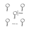 Accesorios para Joyería DIY Broche de Langosta con Cadena de Cuatro Secciones Llavero de Metal Llavero de Anillo Plano Colgante Decorativo V1045