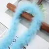 Tira de plumas planas de color directo de fábrica Tira de lana de pavo materiales de decoración manualidades regalo de Navidad DIY