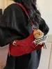 Bolso de Mano Decorado con Cinturón de Cuero Simple para Mujer, Bolso de Hombro de Moda Trendy Nuevo, Bolso Cruzado Elegante y Chic para Mujer