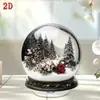 Impresión Plana Transfronteriza 2D Plano Giratorio 360 Globo de Nieve Decoración Central de Navidad