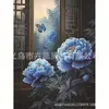 Pintura de Diamantes DIY Transfronteriza Flores Estilo Europeo con Lienzo Set de Herramientas Pintura de Diamantes de Puntos Pintura de Pedrería Hecho a Mano