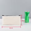 Bolsa de Lápis Tela em Branco Amazon Transfronteiriça Mão Zíper Bolsa de Lápis Bolsa de Algodão Estudante Mulheres Bolsa de Cosméticos Personalizada