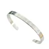 Popular Transfronterizo 6mm Simple Versátil Runa Acero Inoxidable Pulsera Joyería de Nicho Abierta en Forma de C Fabricante Venta al por Mayor