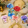 Marcapáginas Metálico de Rosa Romántica, Nuevo Producto Transfronterizo, Marcapáginas Retro de Alto Valor Cultural y Creativo para Lectura