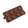Molde de Silicone para Chocolate Desenho Animado Multiestilo Transfronteiriço Números e Letras Molde de Assar DIY Molde para Fudge Cubo de Gelo