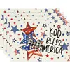 2026 Alfombrilla de Mesa Transfronteriza Amazon TEMU Día de la Independencia Bandera Americana Alfombrilla Resistente al Calor Adecuada para Decoración de Mesa de Cocina