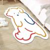 Tapete de Chão Imitação de Caxemira Selecionado Rigorosamente Tapete de Chão de Desenho Animado Fofo para Quarto Animal Pequeno de Desenho Animado Alienígena Tapete de Chão de Pelúcia Imitação de Ovelha para Sala de Estar