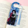 Merchandising del anime Demon Slayer Colgante de marcapáginas acrílico de doble cara de Tanjiro y Nezuko con borlas
