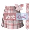 Falda Plisada Estudiante Original Genuina Jk Línea Doble Dorada y Plateada Falda Falda Falda de Cuadros Uniforme Femenina Corta