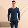 Conjunto de Roupa Íntima Térmica de Lã e Seda com Forro de Fleece, Espessado para Aquecimento, para Homens e Mulheres, Estilo Casal, Venda por Atacado e Dropshipping Disponíveis