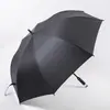 Guarda-chuva de golfe de fibra completa de 27 polegadas para homem, negócio, automático, cabo longo, guarda-chuva duplo grande, guarda-chuva de publicidade com logotipo impresso