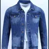 Chaqueta de Mezclilla Lavada Vintage para Hombre de Primavera y Otoño, Tendencia Estilo Coreano Ajuste Delgado Versátil Casual Multibolsillos Chaqueta de Trabajo