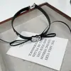 Pingente Laço de Gato Kt Moda Simples Colar para Mulheres Nicho Popular Versátil Gargantilha Acessório de Alta Qualidade Joia