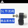 Conexão de Controle de Velocidade SL Preta SL4-M5 SL6-02 SL8-M5 SL10-02 SL12-04 Válvula Borboleta de Cilindro