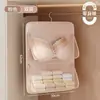 Bolsa de armazenamento de roupas íntimas Roumeni, bolsa de malha para pendurar para armazenamento em guarda-roupa de dormitório, uso doméstico para bolsa de pendurar para armazenamento de meias e roupas íntimas