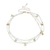 Cadena de Cintura Bohemia Nueva Transfronteriza de Amazon Estilo Vacaciones en la Playa Colgante de Concha Estrella de Mar Perla Cadena Corporal para Mujeres