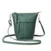 Bolso bandolera de piel de vaca de primera capa para mujer, bolso de cubo de hombro de cuero genuino simple de gran capacidad, bolso para mujer de nicho de alta gama y exquisito