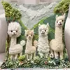 Funda de Almohada de Perro de Alpaca Más Vendida Transfronteriza, Linda Funda de Cojín Decorativa para Dormitorio de Gato, Hogar, Sofá