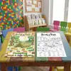 Compra directa transfronteriza de 10 hojas/paquete de pósteres para colorear con temática de camping al aire libre, libros divertidos de dibujo de exploración, papel para colorear para niños
