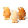 1607 1 pol. Pinguim Pedra Ágata Cristal Escultura Mini Animal Pequeno Pedra Semipreciosa Artesanato Enfeites de Pinguim