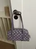 Bolsa de Bowling de Mano con Estampado de Lunares para Mujer 2026 Verano Nuevo Estilo Coreano Moda Tendencia Gran Capacidad Bolso de Hombro