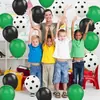 Conjunto de 30 balões estampados com tema de futebol para decoração de festas infantis de aniversário (meninos e meninas).