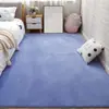 Alfombrilla Moderna Nórdica de Color Sólido de Coral para Mesa de Café de Sala de Estar Alfombra Decorativa para el Hogar Mesita de Noche Sofá Completamente Antideslizante Aislante de Sonido
