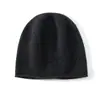100% Lã de Caxemira Pura Chapéu de Tricô Outono e Inverno Caxemira Quente Versátil ao Ar Livre Chapéu Feminino para Clima Frio Chapéu de Lã Chapéu de Caxemira