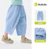 Roupas Infantis Dudu Calças de Oito Pontos Infantis Verão Novo Estilo Calças de Menino Roupa de Verão Calças Casuais de Menina Calças de Bebê Balão