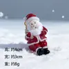Micro Paisagem Miniatura Acessórios de Natal Papai Noel Boneco de Neve Rena Presente Trenó Meias Mini Enfeites