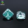 Venta Caliente Transfronteriza Cuadrado Biselado Color Paraiba Corte Flor de Hielo Circonita Anís Pequeño Diamante de Imitación 7A Zafiro