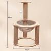 Suministros para Mascotas de Madera Cápsula Espacial Rascador Nido para Gatos Estructura para Trepar Gatos Juguete para Gatos Tabla Rascadora para Gatos Juguete para Gato Mascota Casa para Perros