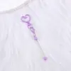 Novo chaveiro em formato de coração, acessório criativo DIY feito à mão para bolsa e bagagem com contas, em estoque para atacado