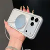 Nuevo Modelo Adecuado para Iphone17Promax Simple Transparente Apple 16Pro Funda Protectora Magnética de Airbag de Gama Alta