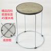 Venta al por mayor Taburete de barra Bold de acero Taburete redondo para el hogar Taburete de madera maciza Silla de comedor para restaurante, restaurante, cantina Apilable simple