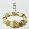 Pulsera Anillo Corredor de Cristal Amarillo Torre de Alta Calidad para Mujer, Pulsera de Transferencia Multi-Tesoro, Diseño Original de Nicho, Lista para Venta al Por Mayor