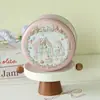 Caja Redonda de Hojalata con Relieve Tridimensional, Tarro para Comida de Conejo Pintado a Mano, Empaque para Galletas, Chocolate, Dulces
