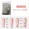 Arte de uñas fondo plano joyería de diamantes super flash no puede caer el fondo blanco plateado mágico AB imitación diamante pequeño diamante decoraciones de uñas al por mayor