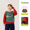 Suéter Anti-pilling Dudu para Meninos Outono e Inverno Suéter de Tricô para Meninos Blusa de Manga Longa de Outono para Meninas Bebê