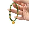 Pulsera de Ágata Natural con Cuentas, de Aspecto Lujoso y de Alta Gama, Nueva y Única Pulsera de Bolsa de la Suerte Estilo Chino para Mujeres