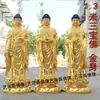 Buda Sanbao Buda Farmacéutico Buda Amitabha Buda Venta Directa de Fábrica Templo Sala Budista Adoración Estatua de Buda de Resina Frp