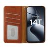 Adecuado para Xiaomi 15 Funda de Cuero para Teléfono Móvil Xiaomi 13 Pro Texturizada Antirrobo Cepillo 14t Tapa Abatible Fuerte Magnética Funda de Cuero para Teléfono Móvil
