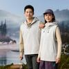 Chaqueta con capucha estilo otoño con mangas desmontables, Cortavientos Soft Shell para hombre, Chaqueta cortavientos impermeable para deportes al aire libre y montañismo