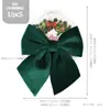 Accesorios Decorativos de Terciopelo con Lazo Navideño Transfronterizo Accesorios DIY Ventana Árbol de Navidad Lazo Grande Adorno Colgante Accesorios