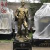 Fibra de vidro reforçada plástico fundido de cobre figura escultura celebridade estátua Jiao Yulu modelo cadre celebridade grande Escola escultura ornamentos